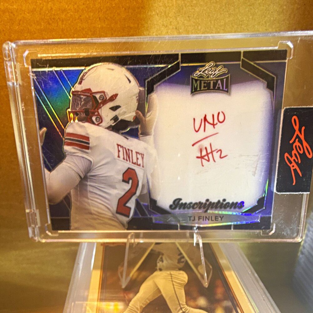 Leaf 2024 Metal Heroes Inscriptions TJ Finley Auto 94/300 LSU MHI-TJF